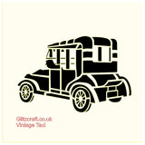 Vintage Taxi Stencil 