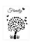 Family Tree Stencil