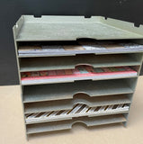 MDF 12 x 12 Paper Stacker - 4 shelves