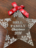 Star Acrylic Bauble - personalised