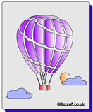 Hot Air Balloon Stencil  